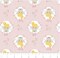 Licensed Camelot Fabrics Peter Pan & Tinkerbell Floral Badges Pink Cotton Fabric by the Yard